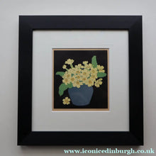 Load image into Gallery viewer, Original 1920s Colour Woodcut by John Hall Thorpe (1874 - 1947) PRIMROSES. Pencil Signed 

