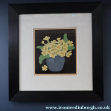 Load image into Gallery viewer, Original 1920s Colour Woodcut by John Hall Thorpe (1874 - 1947) PRIMROSES. Pencil Signed 

