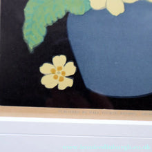 Load image into Gallery viewer, Original 1920s Colour Woodcut by John Hall Thorpe (1874 - 1947) PRIMROSES. Pencil Signed 

