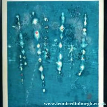 Load image into Gallery viewer, Joichi Hoshi Colour Woodcut Necklace DJOICHI HOSHI (1913 - 1979). Japanese Print Entitled "Necklace D", Colour Woodcut on paper with red seal mark.; 1964
