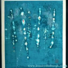 Load image into Gallery viewer, Joichi Hoshi Colour Woodcut Necklace DJOICHI HOSHI (1913 - 1979). Japanese Print Entitled "Necklace D", Colour Woodcut on paper with red seal mark.; 1964
