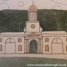 Load image into Gallery viewer, Julian Trevelyan ORIGINAL Etching &amp; Soft Ground Aquatint (1975). WALLINGTON, CLOCK TOWER. Pencil Signed
