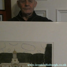 Load image into Gallery viewer, Julian Trevelyan ORIGINAL Etching &amp; Soft Ground Aquatint (1975). WALLINGTON, CLOCK TOWER. Pencil Signed
