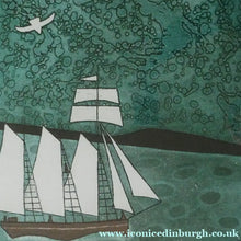 Load image into Gallery viewer, Julian Trevelyan ORIGINAL Etching &amp; Soft Ground Aquatint. SCHOONER. Pencil Signed
