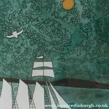 Load image into Gallery viewer, Julian Trevelyan ORIGINAL Etching &amp; Soft Ground Aquatint. SCHOONER. Pencil Signed
