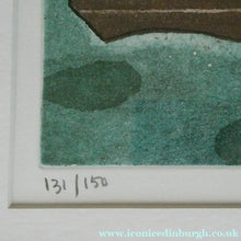 Load image into Gallery viewer, Julian Trevelyan ORIGINAL Etching &amp; Soft Ground Aquatint. SCHOONER. Pencil Signed

