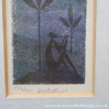 Load image into Gallery viewer, Karel Oberthor (1921 - 1996). 1960s Limited Edition Lithograph Entitled Moonlight Romance. Pencil Signed
