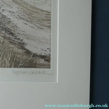 Load image into Gallery viewer, KATHLEEN CADDICK (b. 1937). Hand-Coloured Etching Entitled "Tracks in the Snow". Pencil Signed Artist's Proof
