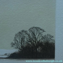 Load image into Gallery viewer, KATHLEEN CADDICK (b. 1937). Hand-Coloured Etching Entitled "Tracks in the Snow". Pencil Signed Artist's Proof
