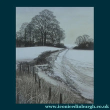 Load image into Gallery viewer, KATHLEEN CADDICK (b. 1937). Hand-Coloured Etching Entitled "Melting Snow". Pencil Signed Artist's Proof
