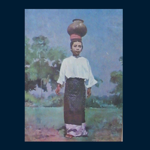 Load image into Gallery viewer, Sir Gerald Kelly 1960s Lithographic Framed Print. Entitled GIRL WITH PITCHER
