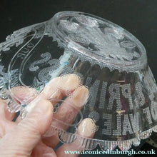 Load image into Gallery viewer, Edward VII Pressed Glass Bowl. British Royalty Silver Wedding 1880s
