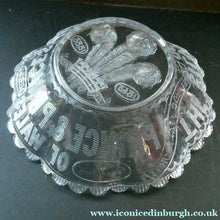 Load image into Gallery viewer, Edward VII Pressed Glass Bowl. British Royalty Silver Wedding 1880s
