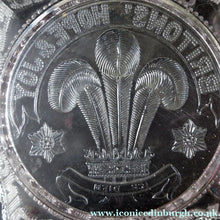 Load image into Gallery viewer, King Edward VII Silver Wedding Clear Pressed Glass Dish. 1863 - 1888. 8 1/2 inches

