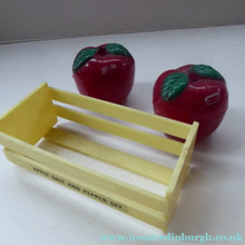 Load image into Gallery viewer, KITSCH 1960s Plastic Red Apples in a Basket Plastic Salt and Pepper Set
