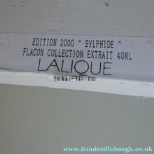 Load image into Gallery viewer, Lalique Parfum, Flacon Collection, Limited Edition 'Sylphide' (2000) Perfume, 40ml bottle with nude
