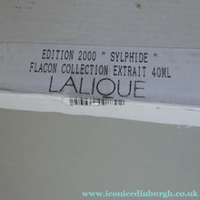 Load image into Gallery viewer, Lalique Parfum, Flacon Collection, Limited Edition 'Sylphide' (2000) Perfume, 40ml bottle with nude
