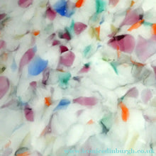 Load image into Gallery viewer, LARGE 1930s Glass Hanging Goldfish Bowl or Flycatcher Lampshade. Opaque Glass with Tutti Frutti Splatters
