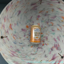Load image into Gallery viewer, LARGE 1930s Glass Hanging Goldfish Bowl or Flycatcher Lampshade. Opaque Glass with Tutti Frutti Splatters
