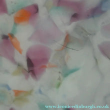 Load image into Gallery viewer, LARGE 1930s Glass Hanging Goldfish Bowl or Flycatcher Lampshade. Opaque Glass with Tutti Frutti Splatters
