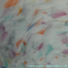 Load image into Gallery viewer, LARGE 1930s Glass Hanging Goldfish Bowl or Flycatcher Lampshade. Opaque Glass with Tutti Frutti Splatters

