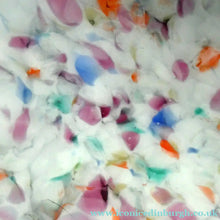 Load image into Gallery viewer, LARGE 1930s Glass Hanging Goldfish Bowl or Flycatcher Lampshade. Opaque Glass with Tutti Frutti Splatters
