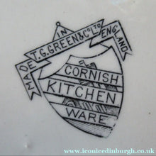 Load image into Gallery viewer, Large 1930s Cornishware Storage Jar: Sugar
