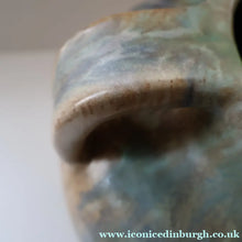 Load image into Gallery viewer, Large 1940s UPCHURCH British Studio Art Pottery Vase in Attractive Streaky Blue and Grey Glazes. Height: 10 inches
