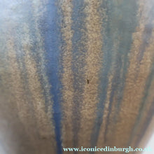 Load image into Gallery viewer, Large 1940s UPCHURCH British Studio Art Pottery Vase in Attractive Streaky Blue and Grey Glazes. Height: 10 inches
