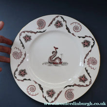 Load image into Gallery viewer, Large 1950s WEDGWOOD Plate. Dolphin Design by Sir Laurence Whistler. Pink Version
