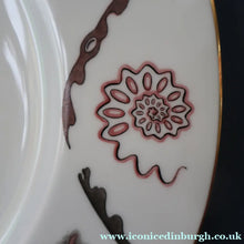 Load image into Gallery viewer, Large 1950s WEDGWOOD Plate. Dolphin Design by Sir Laurence Whistler. Pink Version
