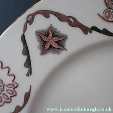 Load image into Gallery viewer, Large 1950s WEDGWOOD Plate. Dolphin Design by Sir Laurence Whistler. Pink Version
