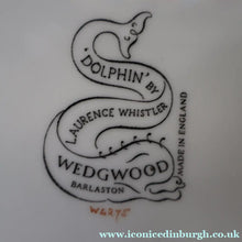 Load image into Gallery viewer, Large 1950s WEDGWOOD Plate. Dolphin Design by Sir Laurence Whistler. Pink Version
