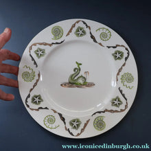 Load image into Gallery viewer, Large 1950s WEDGWOOD Plate. Dolphin Design by Sir Laurence Whistler. Yellow Version
