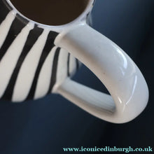 Load image into Gallery viewer, Large 1950s WEST GERMAN Black and White Striped Pitcher Vase by Liesel Spornhayer for Schlossberg
