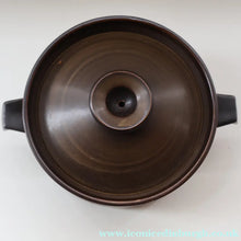 Load image into Gallery viewer, LARGE 1960s DENBY Arabesque Lidded Casserole Dish. Diameter 6 3/4 inches
