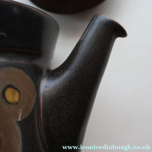Load image into Gallery viewer, LARGE 1960s DENBY Arabesque Stoneware Teapot. Height 6 1/4 inches
