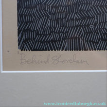 Load image into Gallery viewer, LARGE 1960s Linocut by GRAHAM CLARKE (b. 1944). Entitled "Behind Shoreham". Pencil Signed
