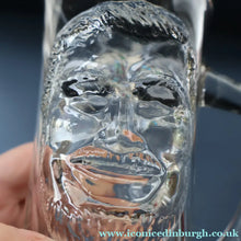 Load image into Gallery viewer, Large 1970s AMERICAN Heavy Clear Glass Tankard Featuring an Image of "Big Daddy", Joe Flanigan. Three Available
