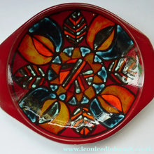 Load image into Gallery viewer, Large 1970s Poole DELPHIS Wall Plate or Charger with Unusual Handle Sections PAMELA BEVANS
