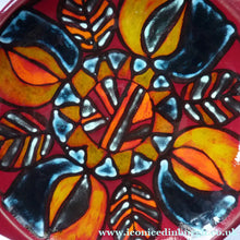 Load image into Gallery viewer, Large 1970s Poole DELPHIS Wall Plate or Charger with Unusual Handle Sections PAMELA BEVANS

