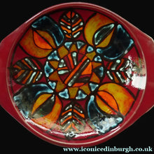 Load image into Gallery viewer, Large 1970s Poole DELPHIS Wall Plate or Charger with Unusual Handle Sections PAMELA BEVANS
