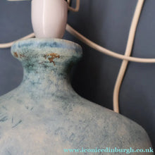Load image into Gallery viewer, LARGE 1970s TREMAEN "Gwarra" Lamp Base &amp; Original Hessian Shade by Peter Ellery
