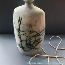 Load image into Gallery viewer, LARGE 1970s TREMAEN "Gwarra" Lamp Base &amp; Original Hessian Shade by Peter Ellery
