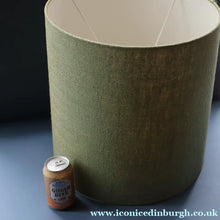 Load image into Gallery viewer, LARGE 1970s TREMAEN "Gwarra" Lamp Base &amp; Original Hessian Shade by Peter Ellery
