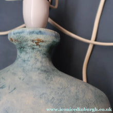 Load image into Gallery viewer, LARGE 1970s TREMAEN "Gwarra" Lamp Base &amp; Original Hessian Shade by Peter Ellery
