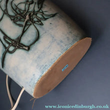 Load image into Gallery viewer, LARGE 1970s TREMAEN "Gwarra" Lamp Base &amp; Original Hessian Shade by Peter Ellery
