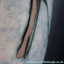Load image into Gallery viewer, LARGE 1970s TREMAEN "Gwarra" Lamp Base &amp; Original Hessian Shade by Peter Ellery
