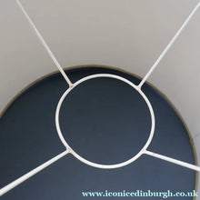 Load image into Gallery viewer, LARGE 1970s TREMAEN "Gwarra" Lamp Base &amp; Original Hessian Shade by Peter Ellery
