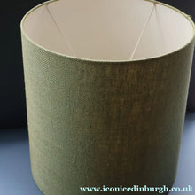 Load image into Gallery viewer, LARGE 1970s TREMAEN "Gwarra" Lamp Base &amp; Original Hessian Shade by Peter Ellery
